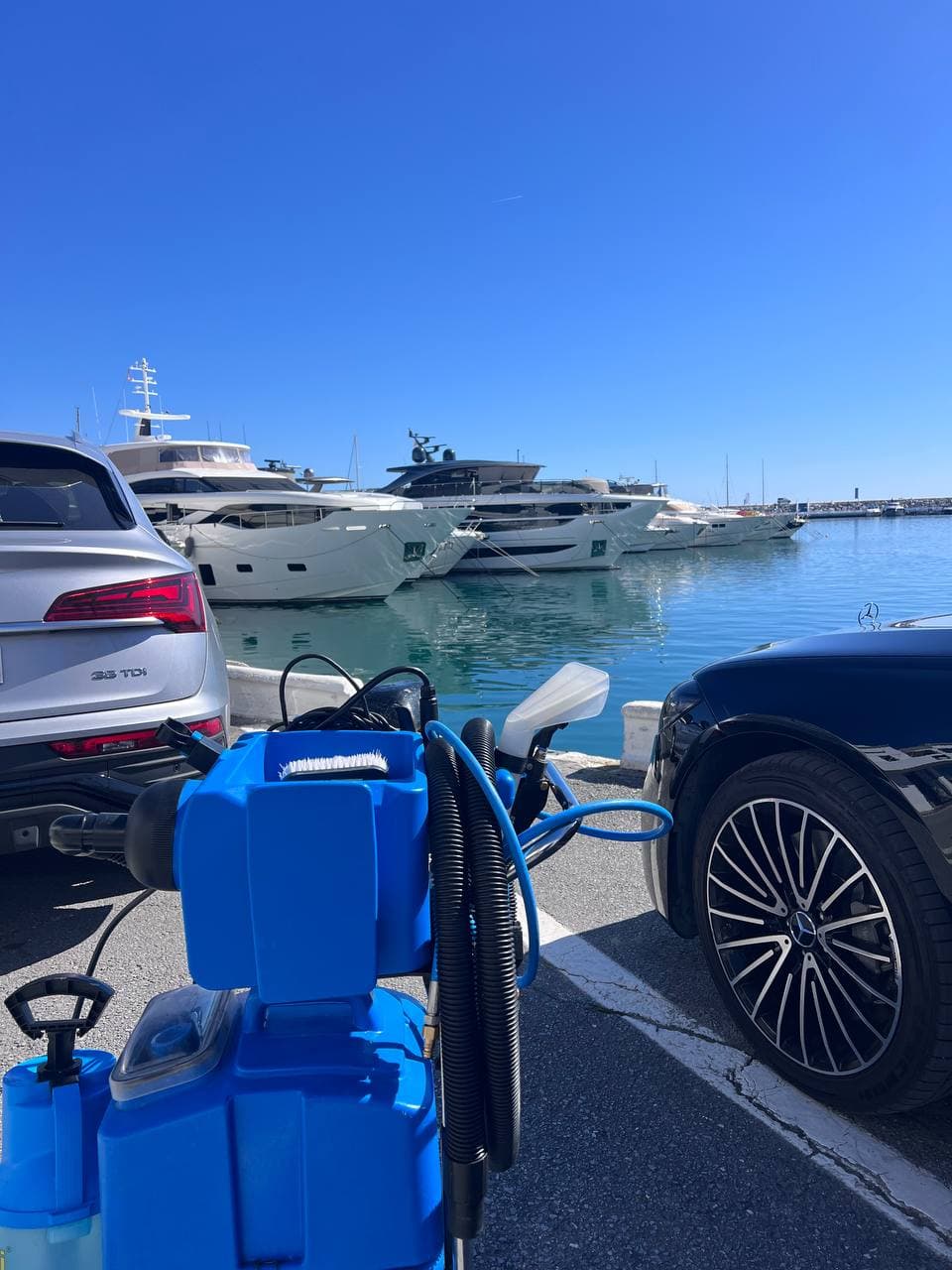 Cars & Yachts — real work photo